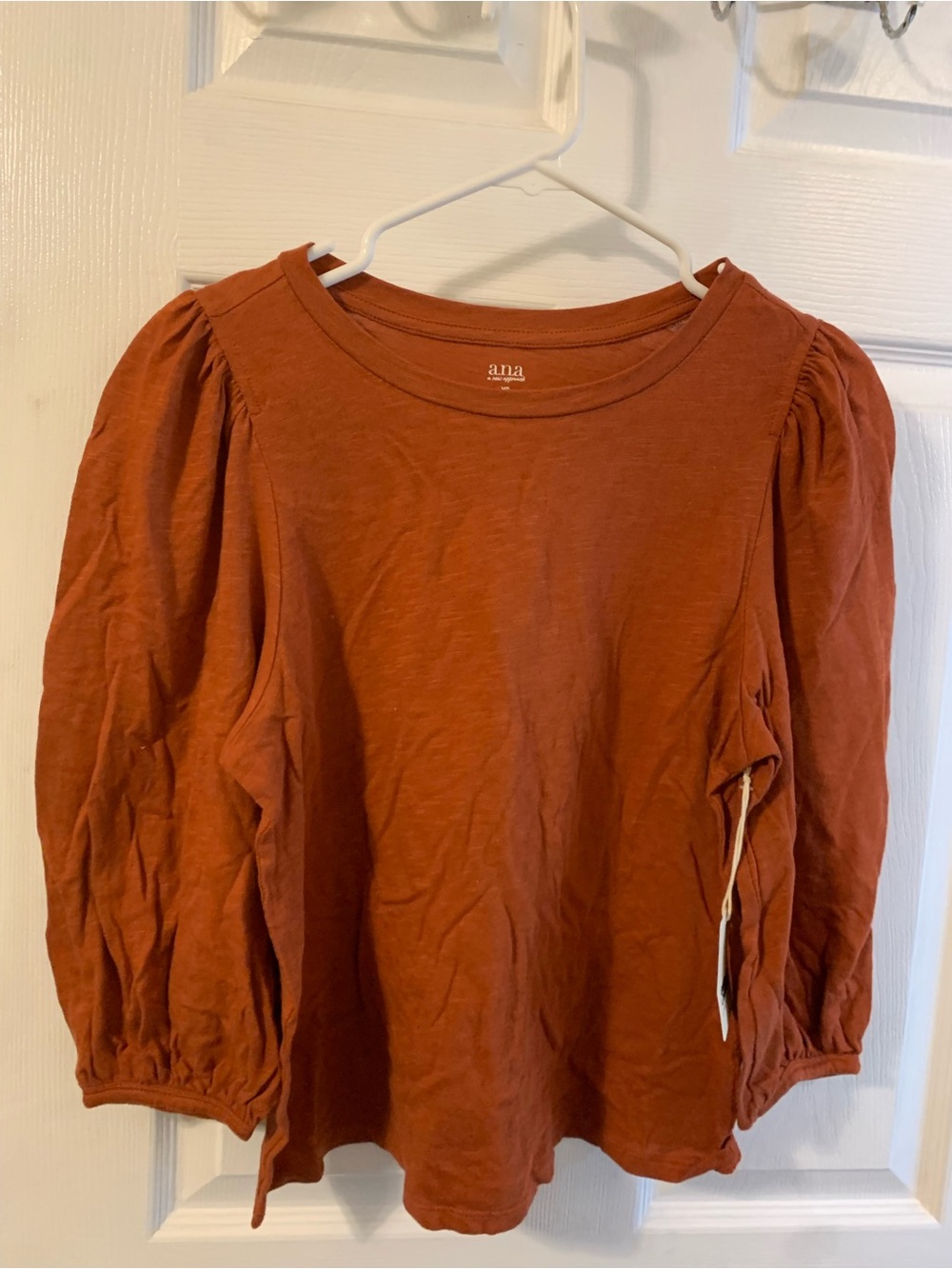 a.n.a. NWT’s cotton pullover 3/4 sleeve top